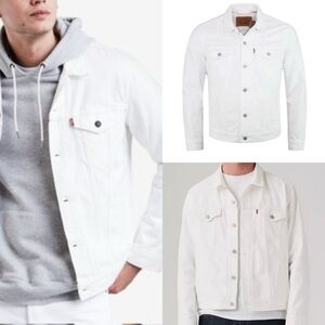 Levis Jacket Mens Denim Trucker
Jacket Color White Size M (723340292) NWT